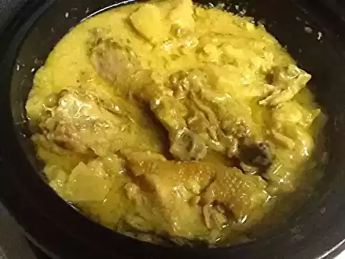 Poulet au curry aux ananas