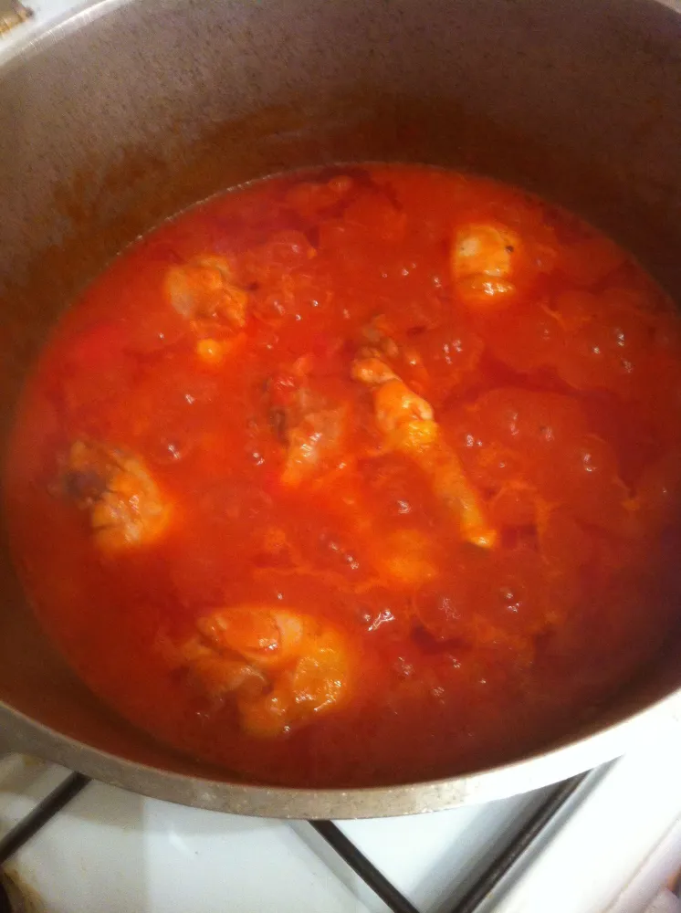 Poulet au curry et accompagnements de fête