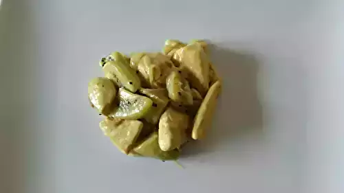 Poulet au curry et aux Kiwis