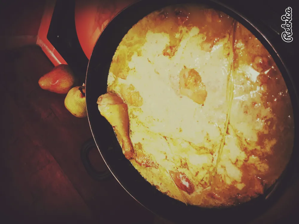 Poulet au lait de coco à l'indonésienne