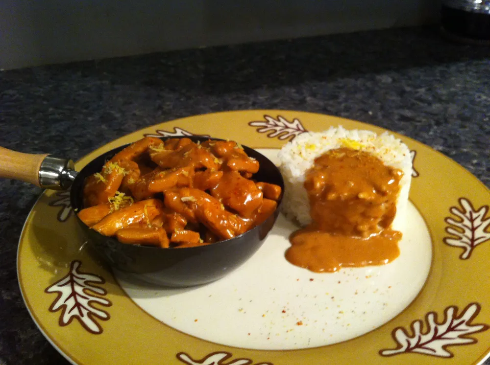 Poulet au lait de coco et citron