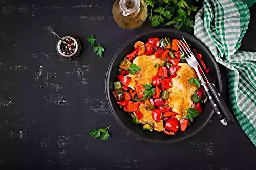 Poulet basquaise au Cookeo