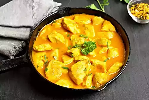 Poulet curry et oignons facile au Companion
