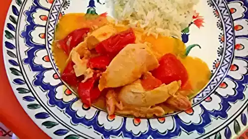 Poulet fumé sauce arachide