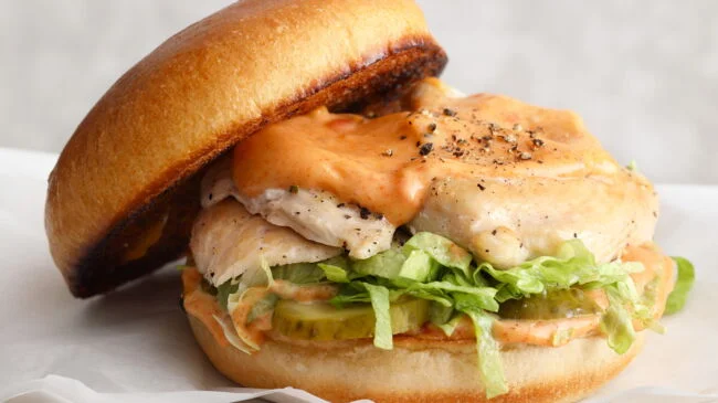 Poulet sous vide pour chicken burger