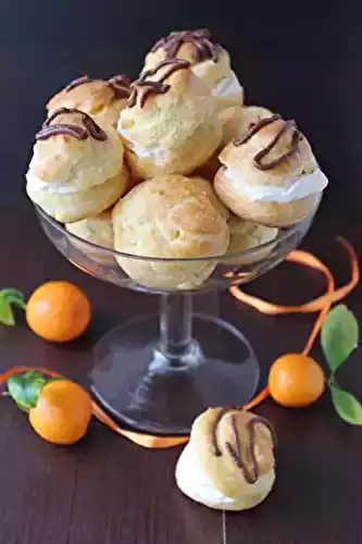 Profiteroles à la mousse de mandarine