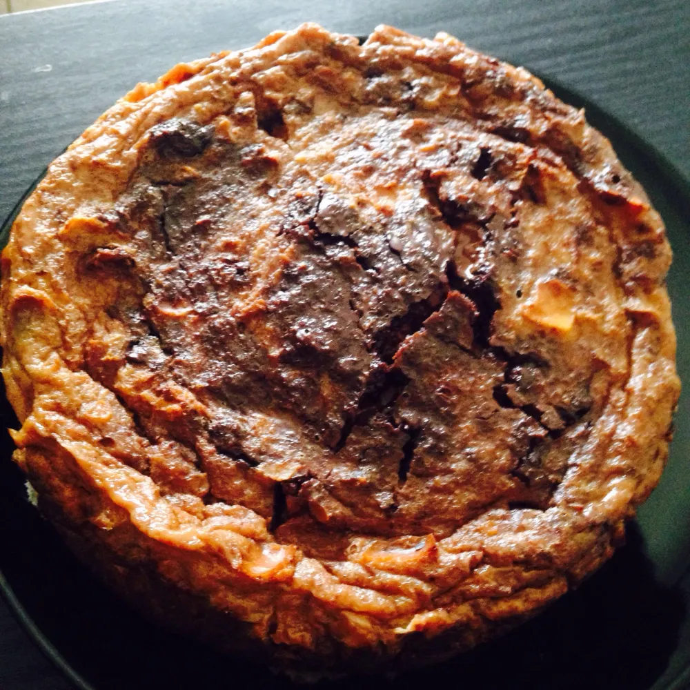 Pudding de pain vanillé au chocolat