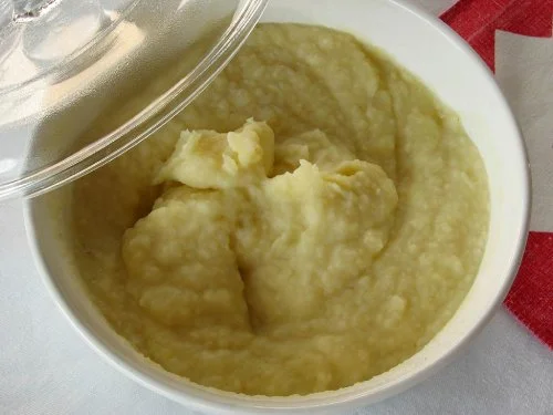 Purée de céleri rave et pommes de terre au lait