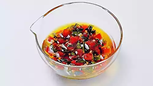 Quels sont les ingrédients de la sauce vierge ?