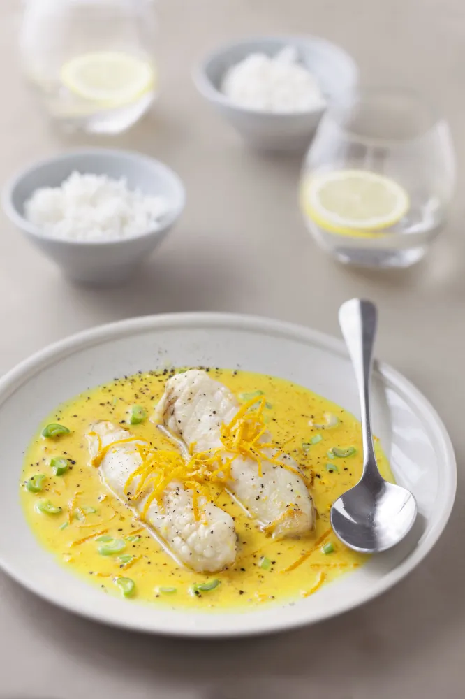 Queue de lotte à l'orange