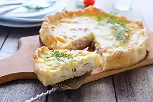 Quiche à la raclette (ou l'art d'accomoder les restes)