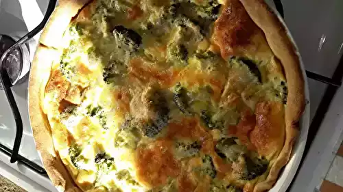 Quiche au crabe et au brocoli
