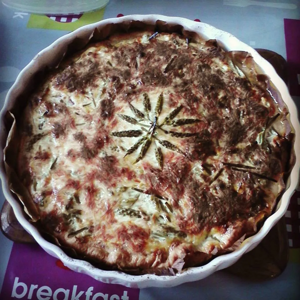 Quiche aux asperges sauvages