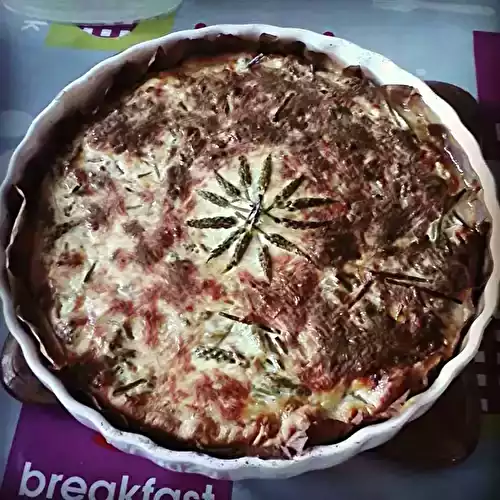 Quiche aux asperges sauvages