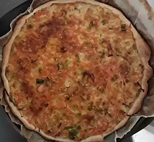 Quiche aux carottes et au chou chinois
