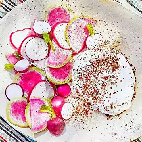 Radis roses à la crème facile