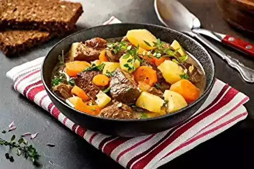 Ragout d'agneau aux pommes de terre et carottes