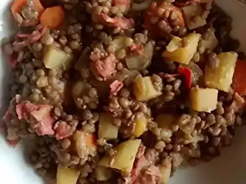 Ragoût de lentilles au chorizo