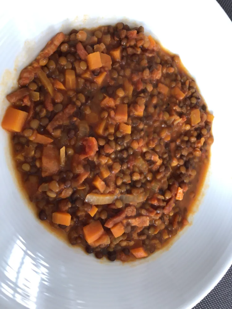 Ragoût de lentilles blondes