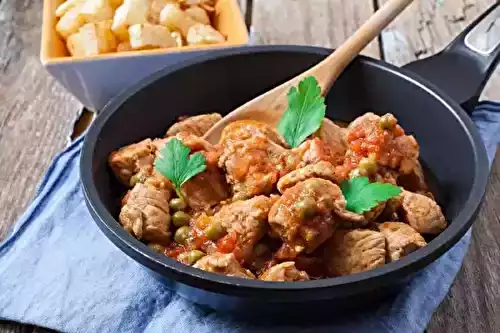 Ragoût de mouton aux petits pois