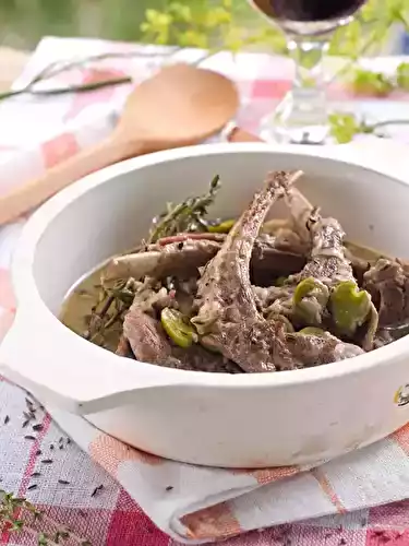 Ragoût de mouton ou d'agneau aux flageolets