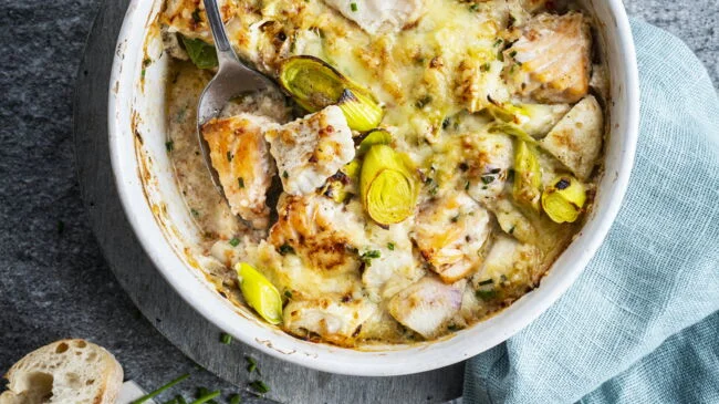 Ragoût de poissons aux poireaux