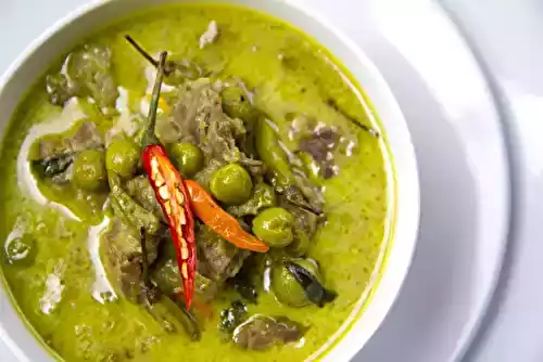 Ragoût de porc sauce verte minute