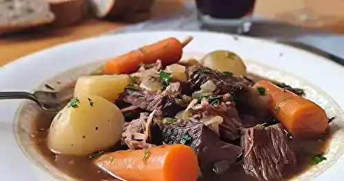 Ragoût irlandais de boeuf pour mijoteuse
