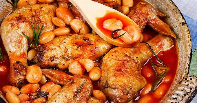 Ragoût minute de haricots blancs et dinde