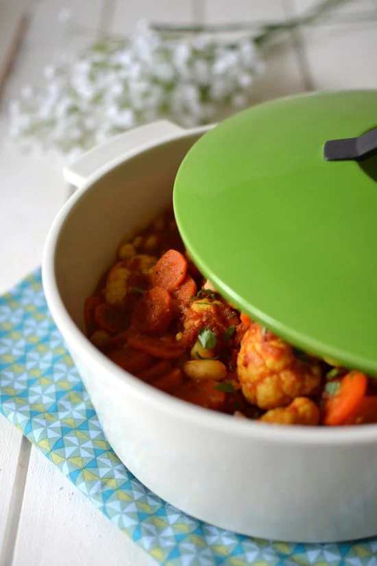 Ragoût végétarien aux légumes et riz