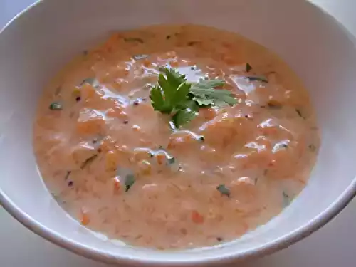 Raïta de carottes (Inde)