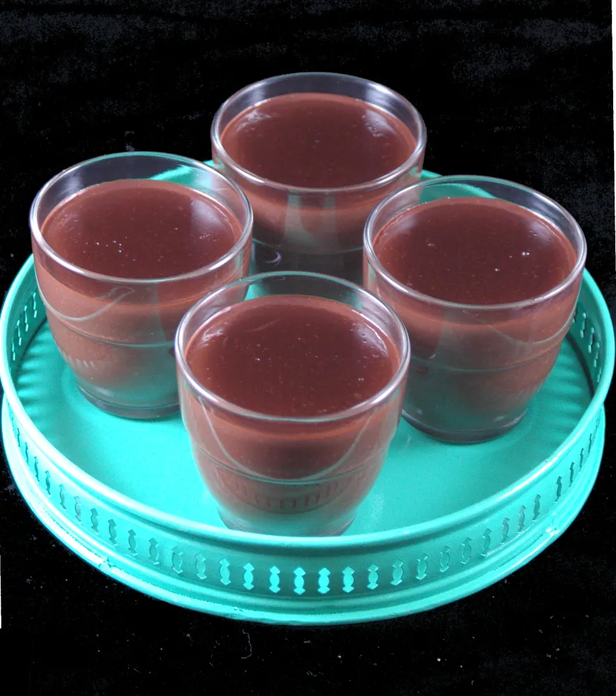 Ramequins de crème au chocolat