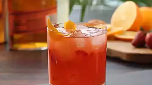 Recette de punch au rhum ambré