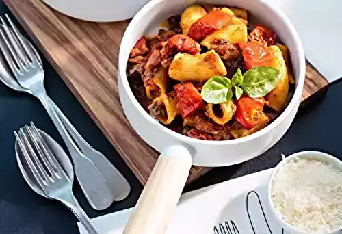 Rigatoni au ragoût de veau