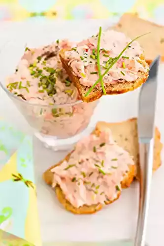 Rillettes de saumon et crème fraiche