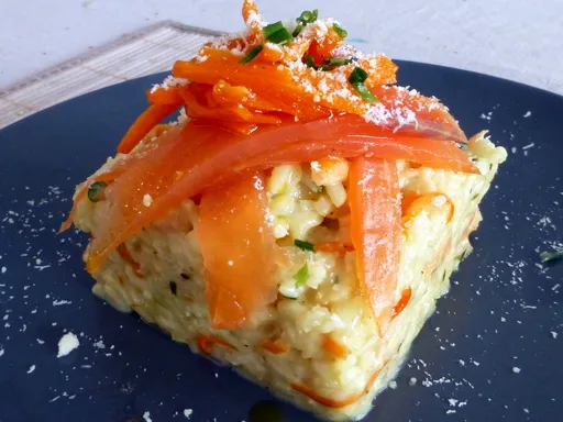 Risotto au duo de saumon
