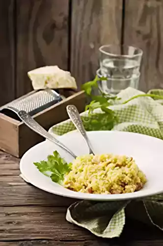 Risotto au parmesan et au jambon au Thermomix