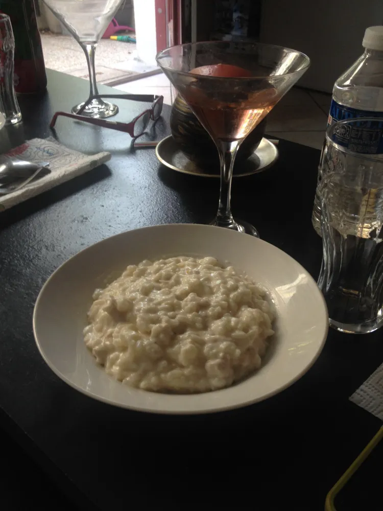 Risotto au poulet et au chèvre