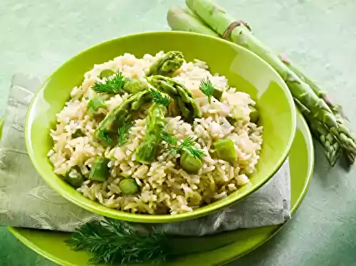 Risotto aux asperges fraîches au Monsieur Cuisine