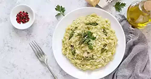 Risotto aux asperges vertes et parmesan