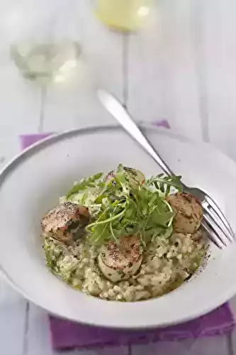 Risotto de Saint Jacques à la roquette