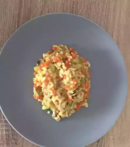 Risotto petits légumes et morilles
