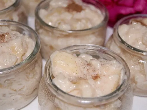 Riz au lait compote de pommes