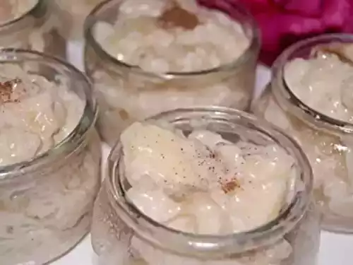 Riz au lait compote de pommes