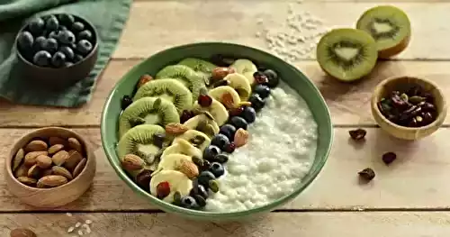 Riz au lait d'amandes du petit-déjeuner