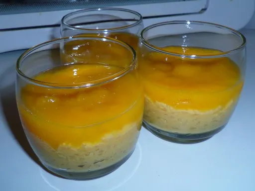 Riz au lait vanille cannelle et son coulis d'abricot