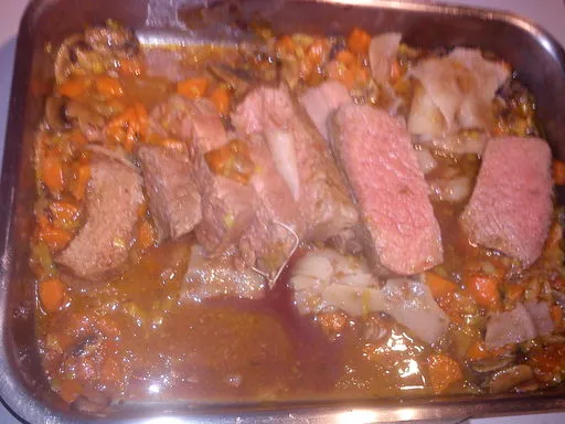 Rôti de boeuf au Madère