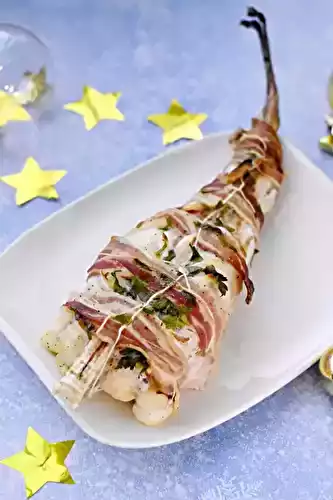 Rôti de lotte au lard