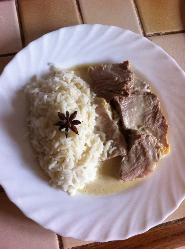 Rôti de porc au lait d'épices