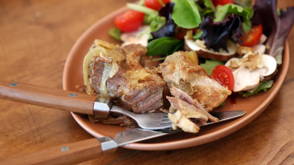 Rôti de porc au miel et à la moutarde au Cookeo